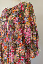 Fabrik Eden Floral Print Tiered Maxi Dress Size L