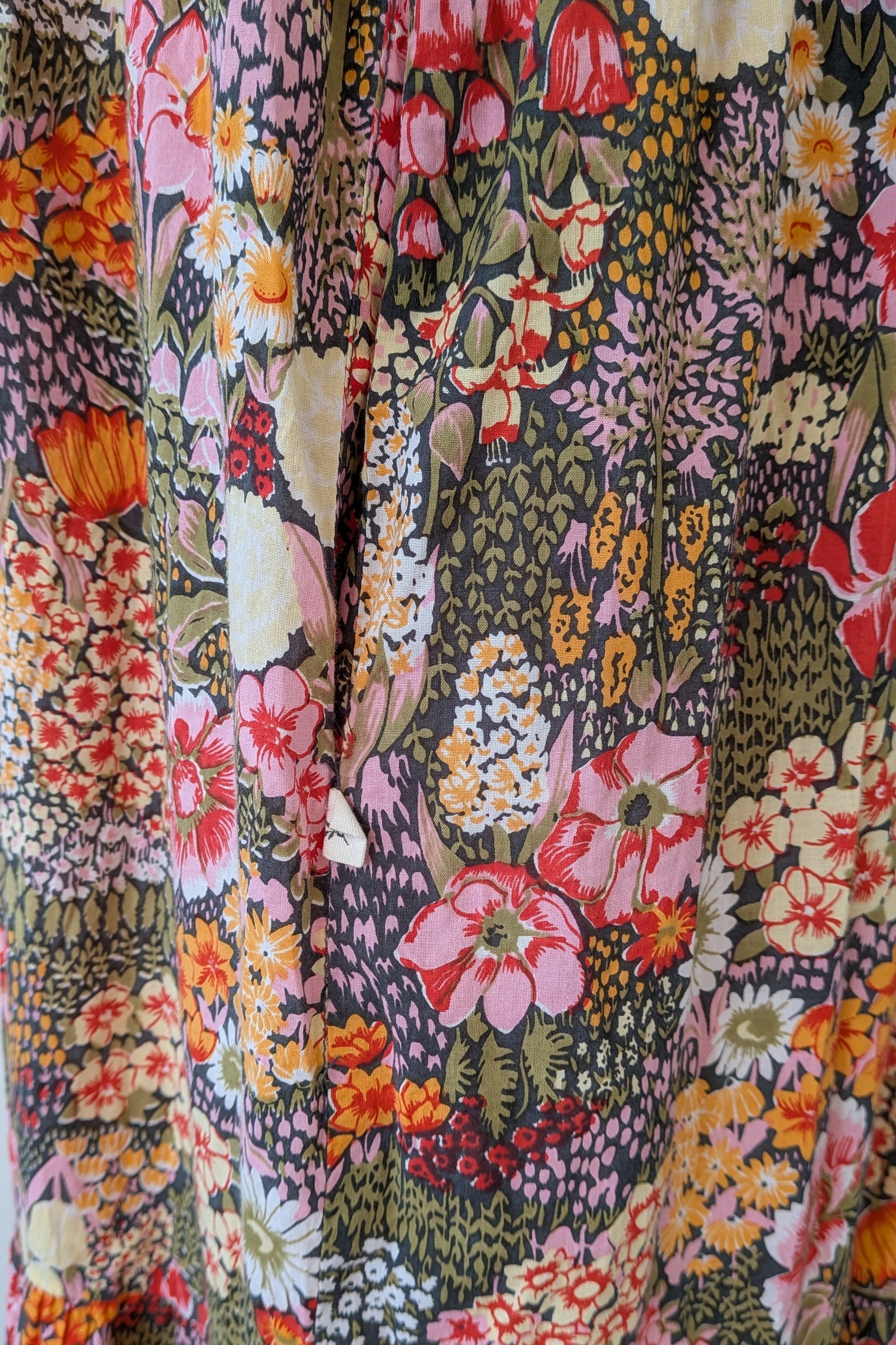 Fabrik Eden Floral Print Tiered Maxi Dress Size L