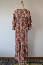 Fabrik Eden Floral Print Tiered Maxi Dress Size L