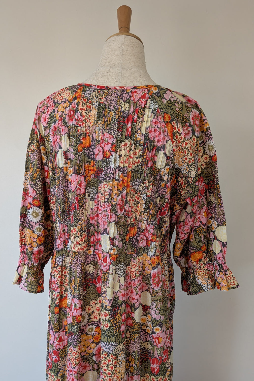 Fabrik Eden Floral Print Tiered Maxi Dress Size L