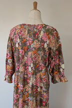 Fabrik Eden Floral Print Tiered Maxi Dress Size L