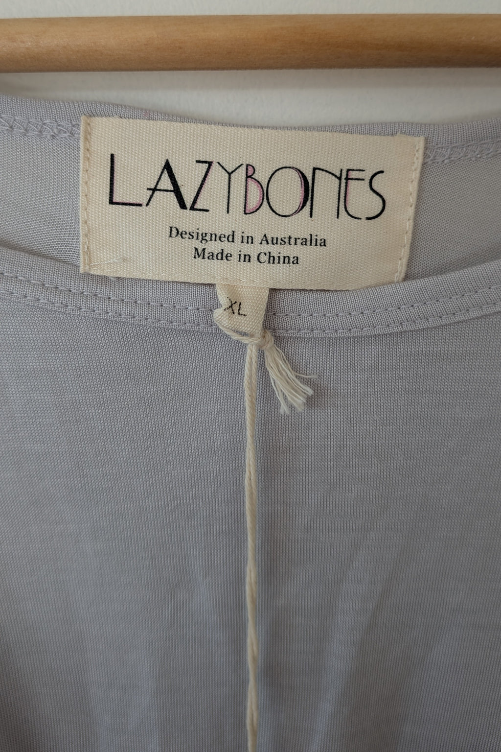 Lazybones Soft Grey Twist Front Dolman Top Size XL BNWT RRP $119