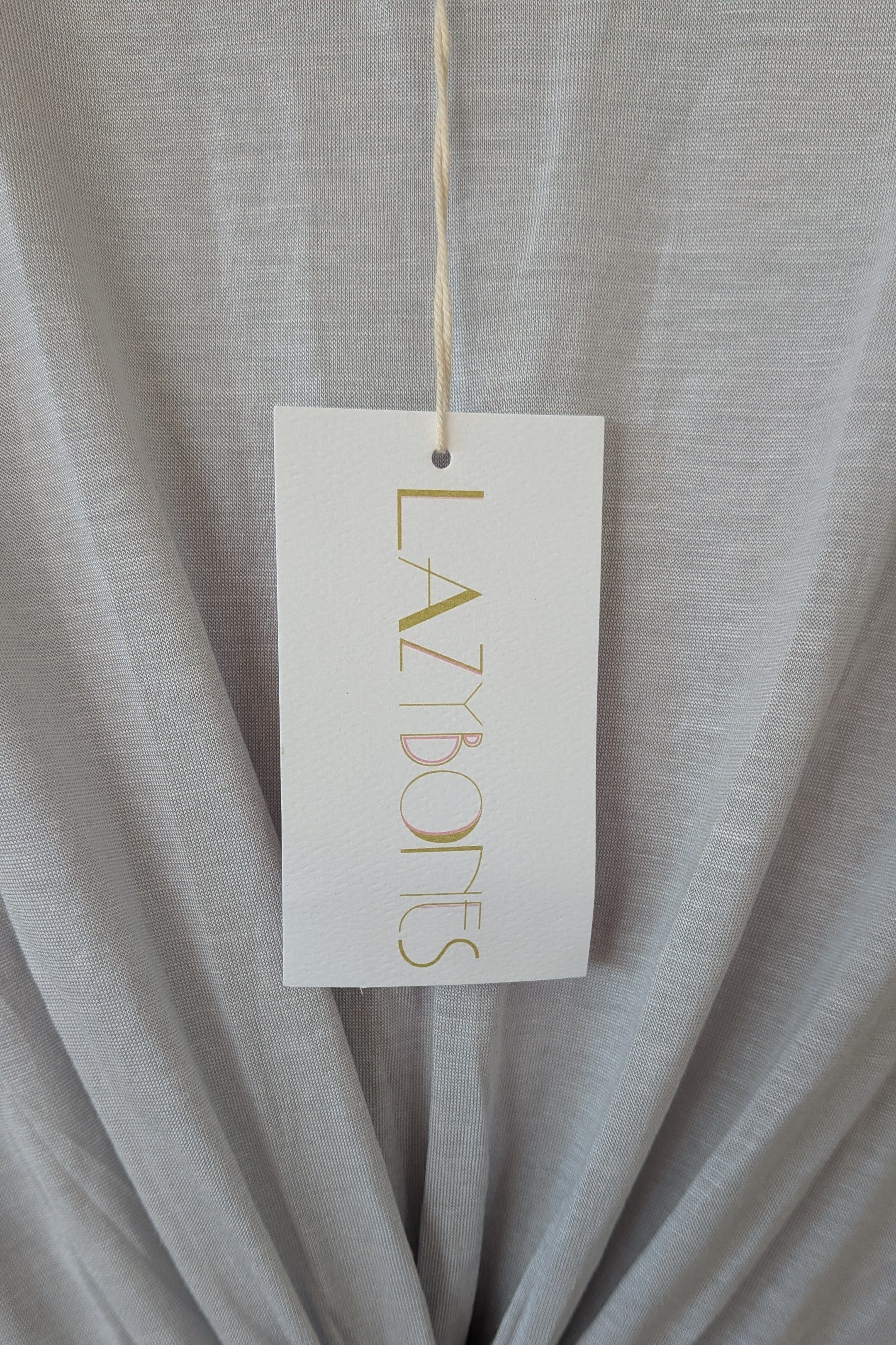 Lazybones Soft Grey Twist Front Dolman Top Size XL BNWT RRP $119