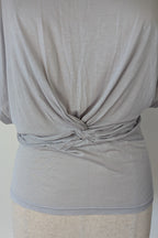 Lazybones Soft Grey Twist Front Dolman Top Size XL BNWT RRP $119