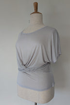 Lazybones Soft Grey Twist Front Dolman Top Size XL BNWT RRP $119
