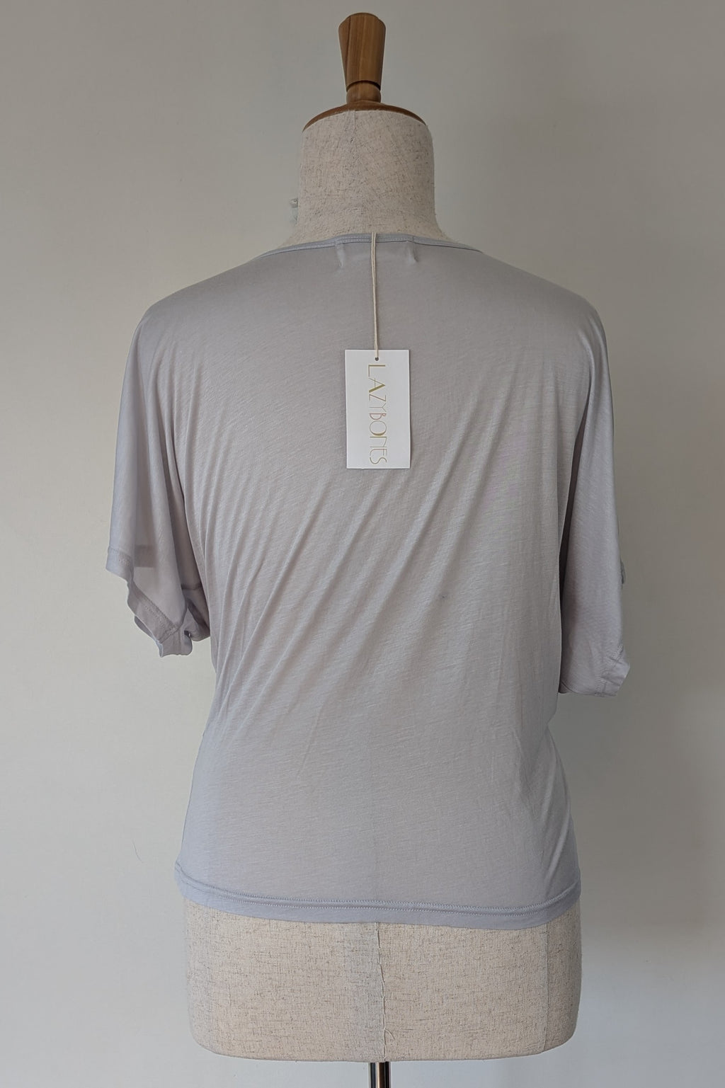 Lazybones Soft Grey Twist Front Dolman Top Size XL BNWT RRP $119