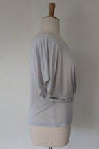 Lazybones Soft Grey Twist Front Dolman Top Size XL BNWT RRP $119