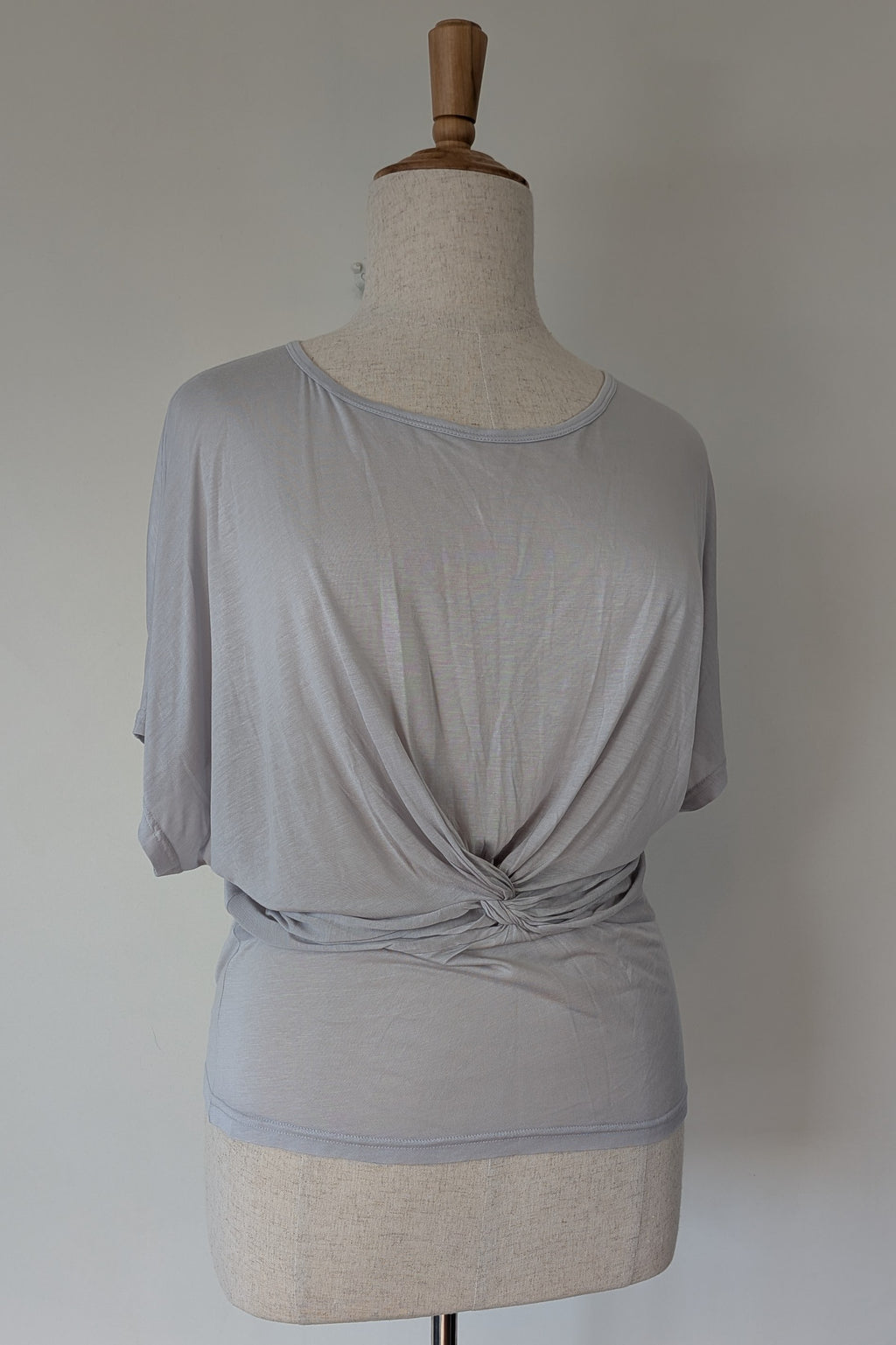 Lazybones Soft Grey Twist Front Dolman Top Size XL BNWT RRP $119