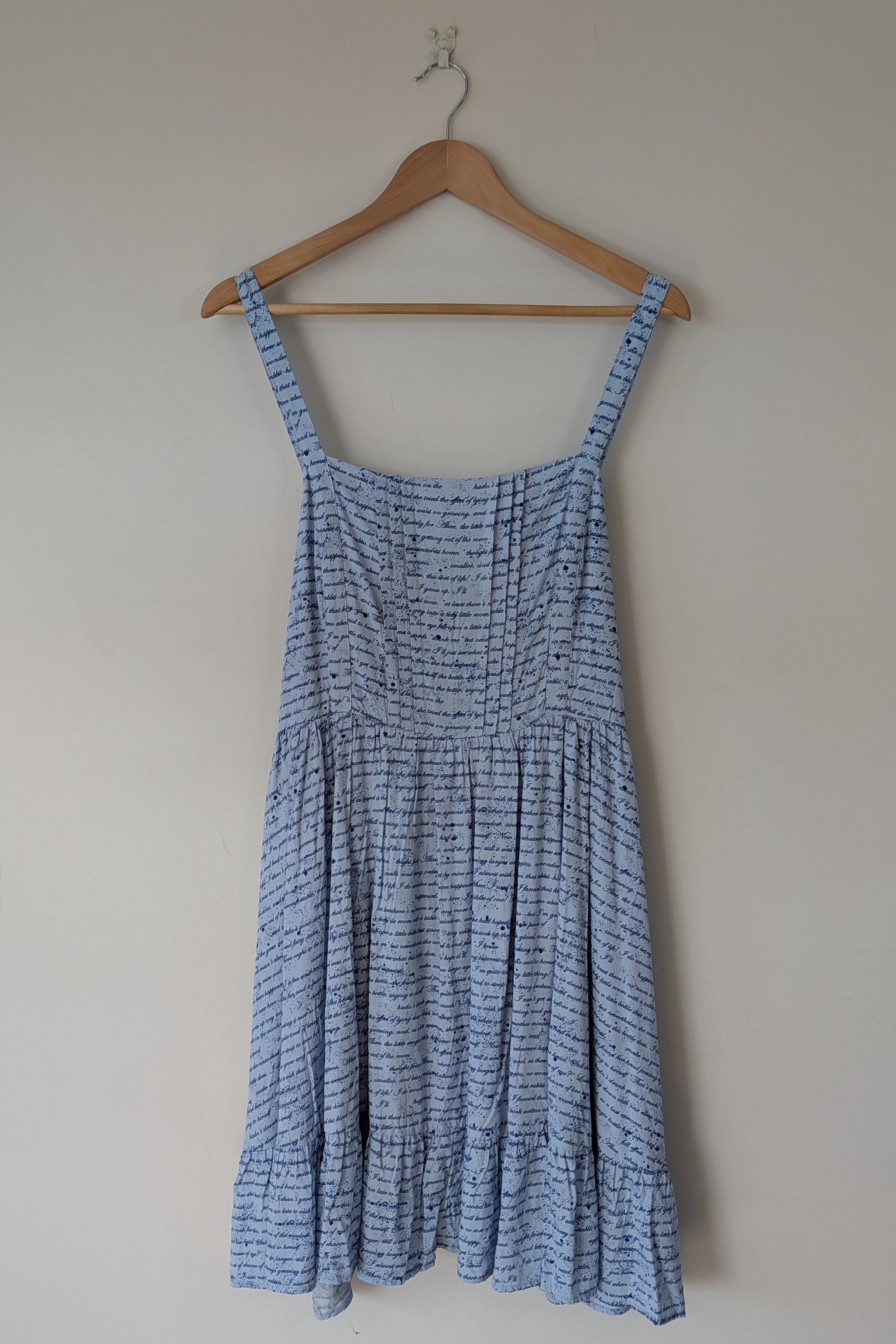 Dangerfield Read It Again Alice In Wonderland Pinafore Dress Size 14