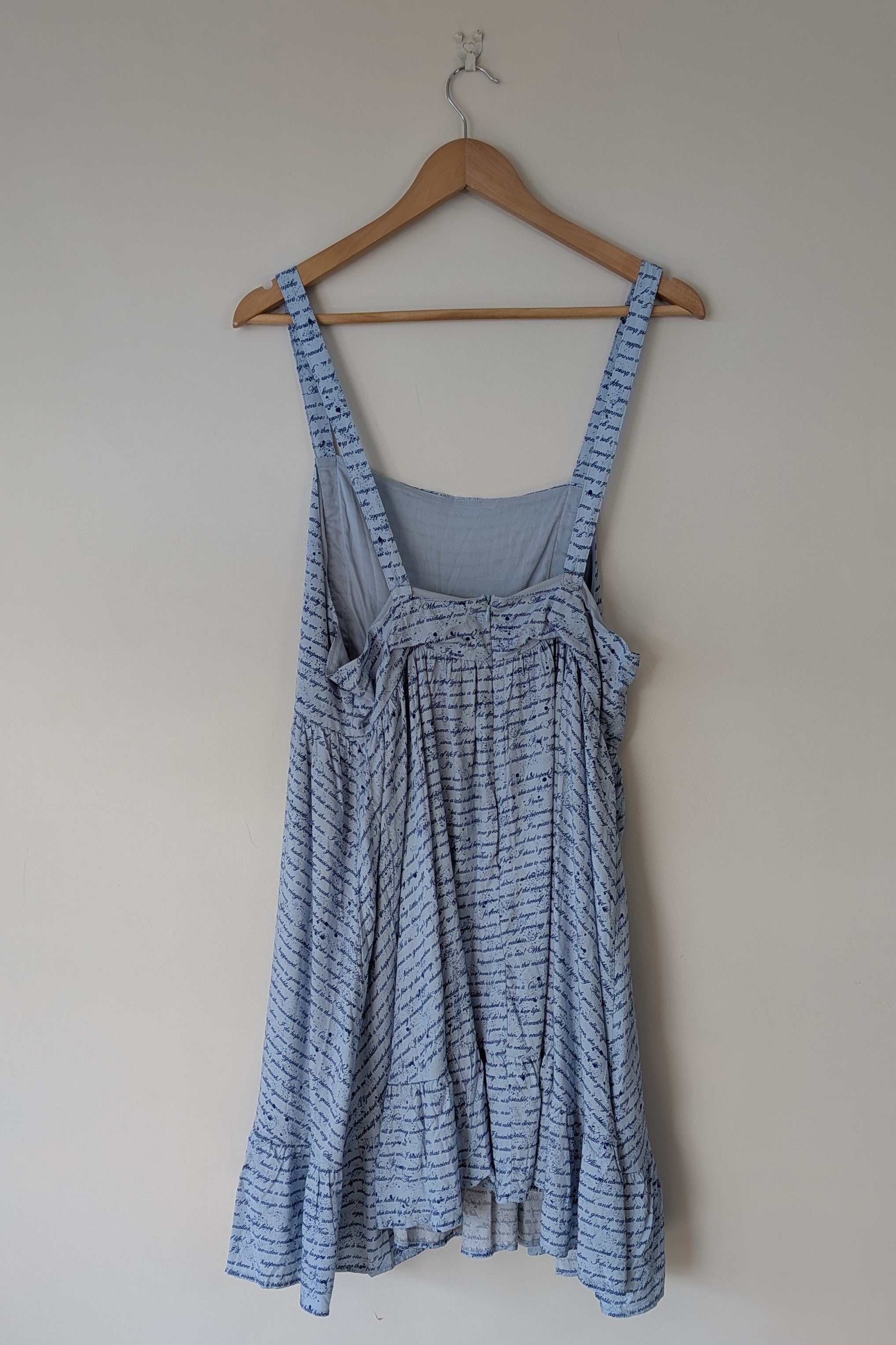 Dangerfield Read It Again Alice In Wonderland Pinafore Dress Size 14