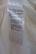 Lost Ink White Cold Shoulder Ruffle Dress with Daisy Mesh Embroidery Size 10