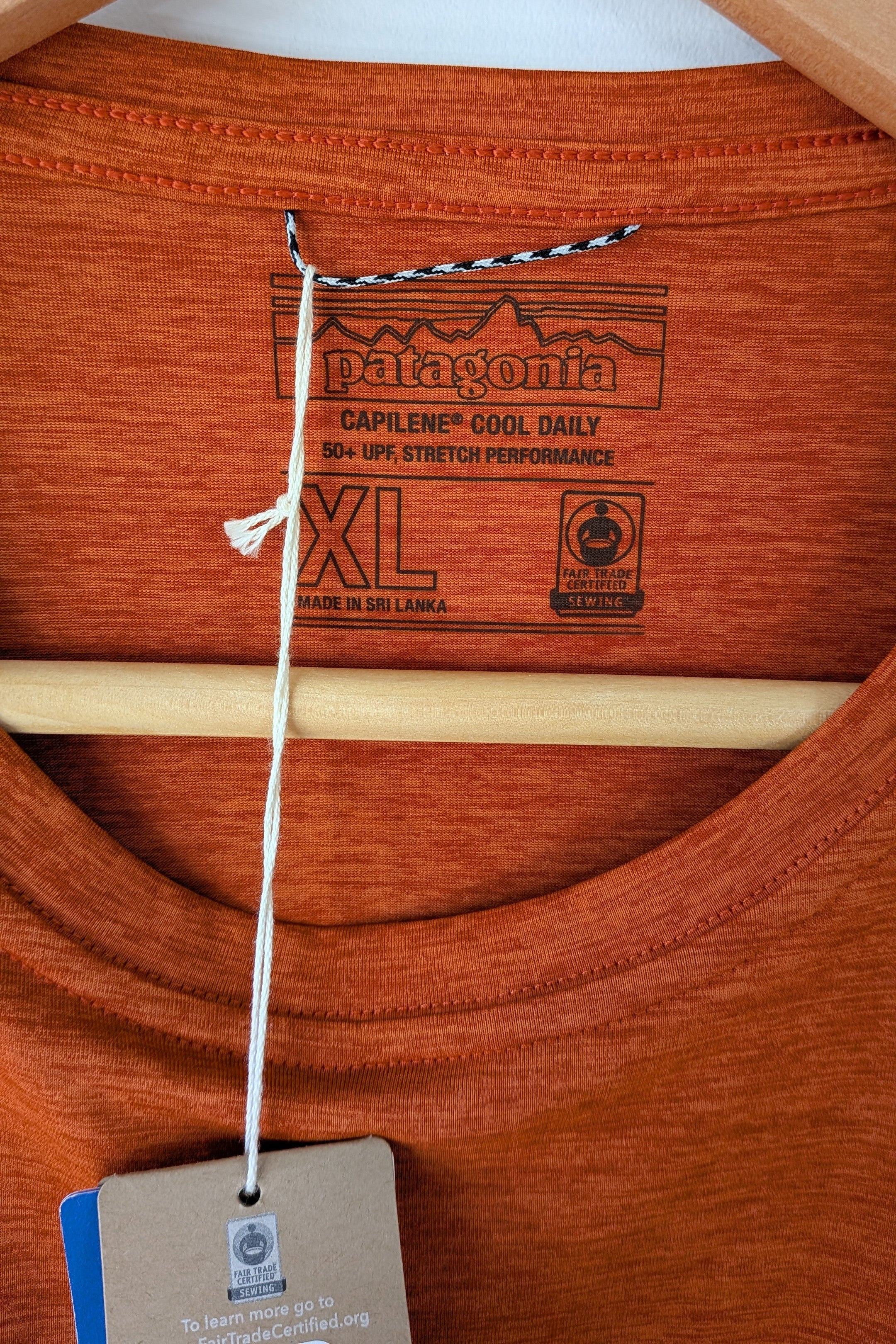 Patagonia Capilene Cool Graphic Shirt in Sandhill Rust BNWT RRP $79.95