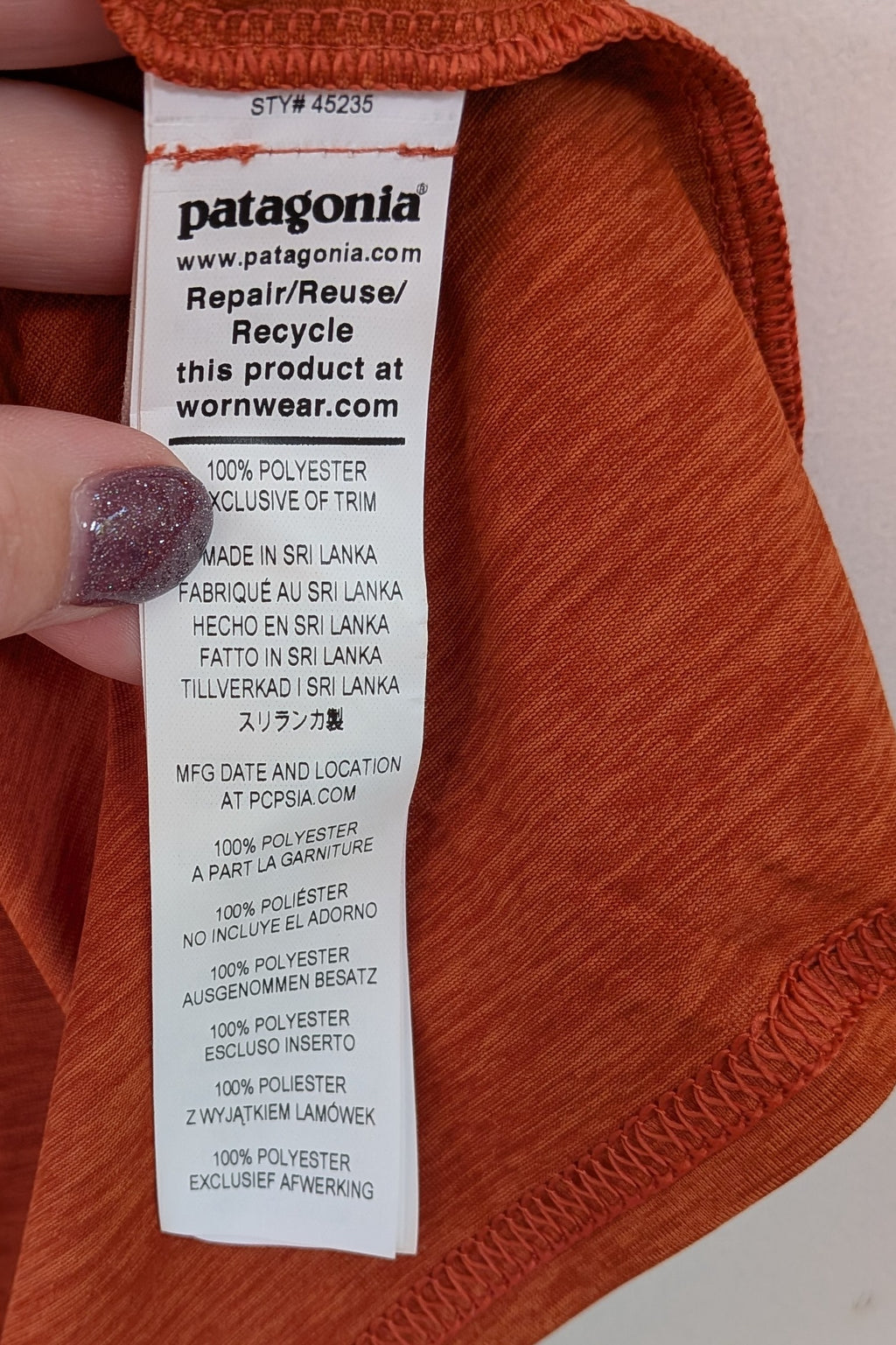 Patagonia Capilene Cool Graphic Shirt in Sandhill Rust BNWT RRP $79.95