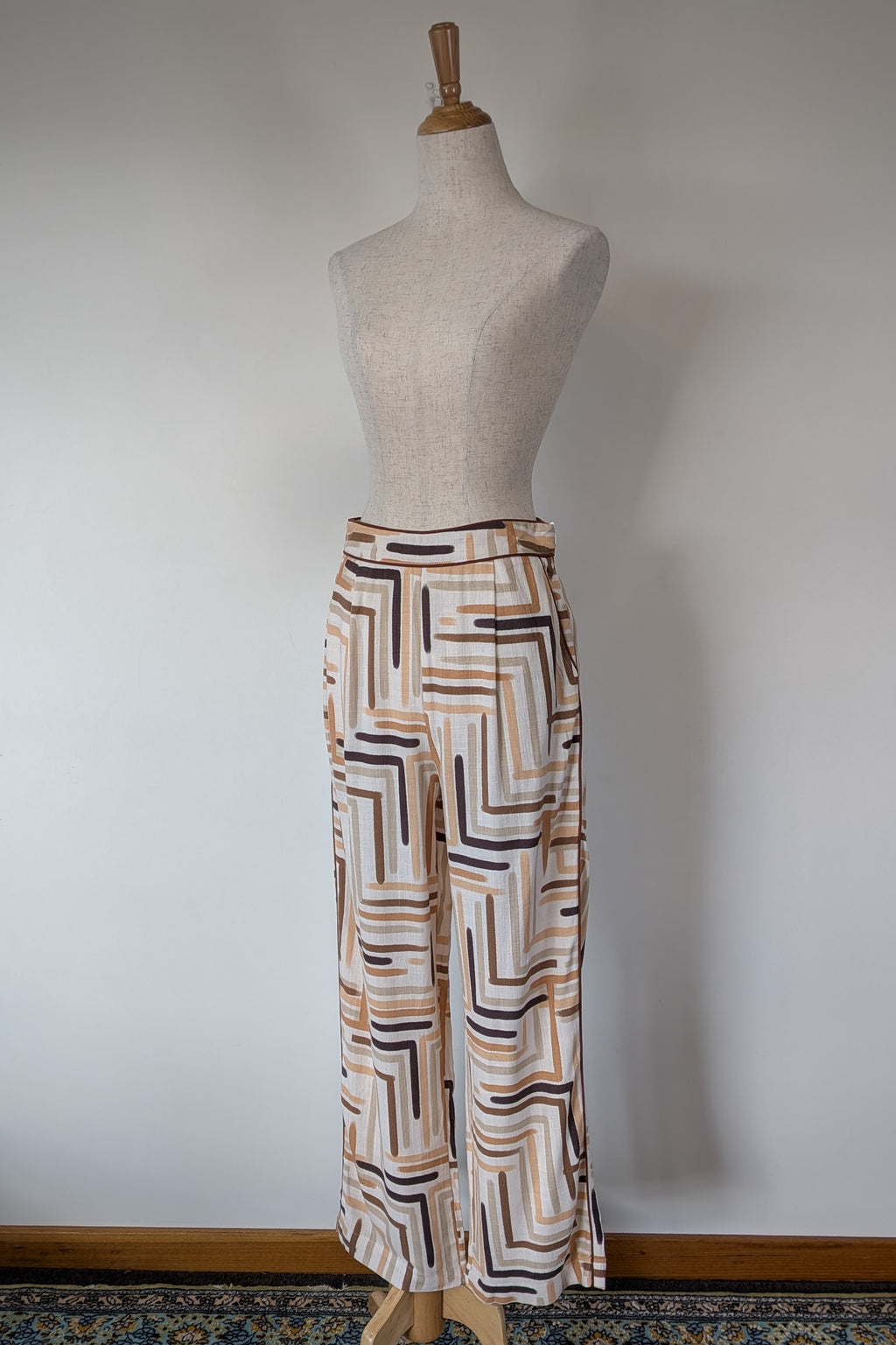 Ebby & I Linen Lux Phoenix Piping Pant Size 10 BNWT RRP $99.95