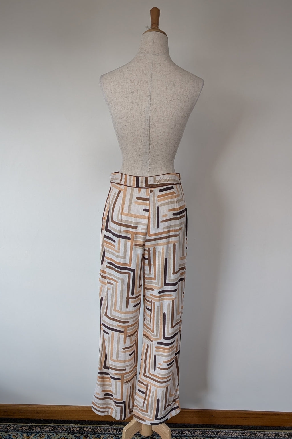 Ebby & I Linen Lux Phoenix Piping Pant Size 10 BNWT RRP $99.95