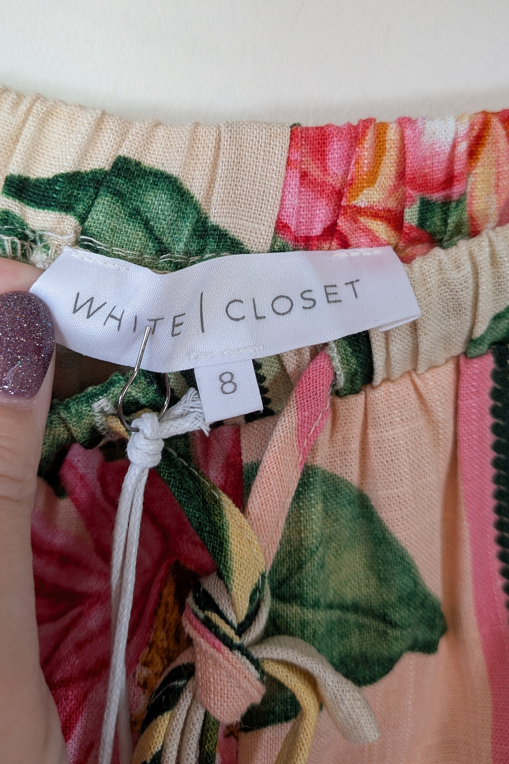 White Closet Paradise Pant Size 8 BNWT RRP $79.95