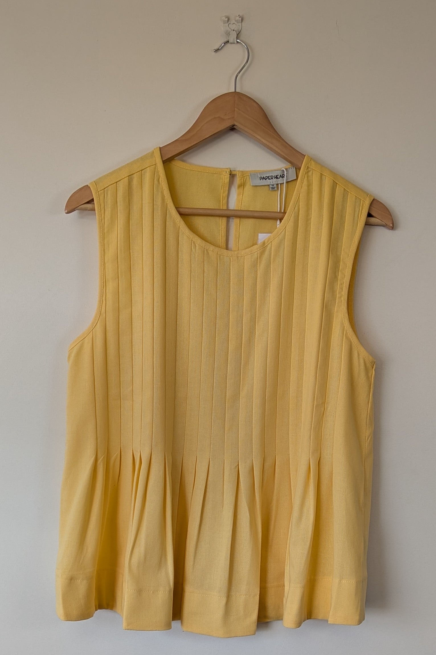 Paper Heart Lucy Yellow Top Size 12 BNWT RRP $59