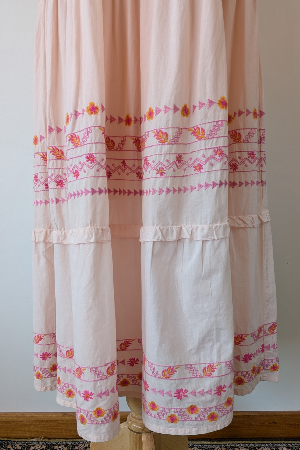 Y.A.S Yasfinna Embroidered One Shoulder Ankle Maxi Dress in Pearl Blush Size 12 BNWT RRP $199.95