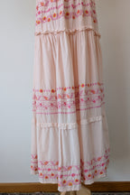 Y.A.S Yasfinna Embroidered One Shoulder Ankle Maxi Dress in Pearl Blush Size 12 BNWT RRP $199.95