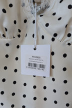 Paper Heart White Black Polka Dot Halter Neck Top Size 6 BNWT RRP $69.95