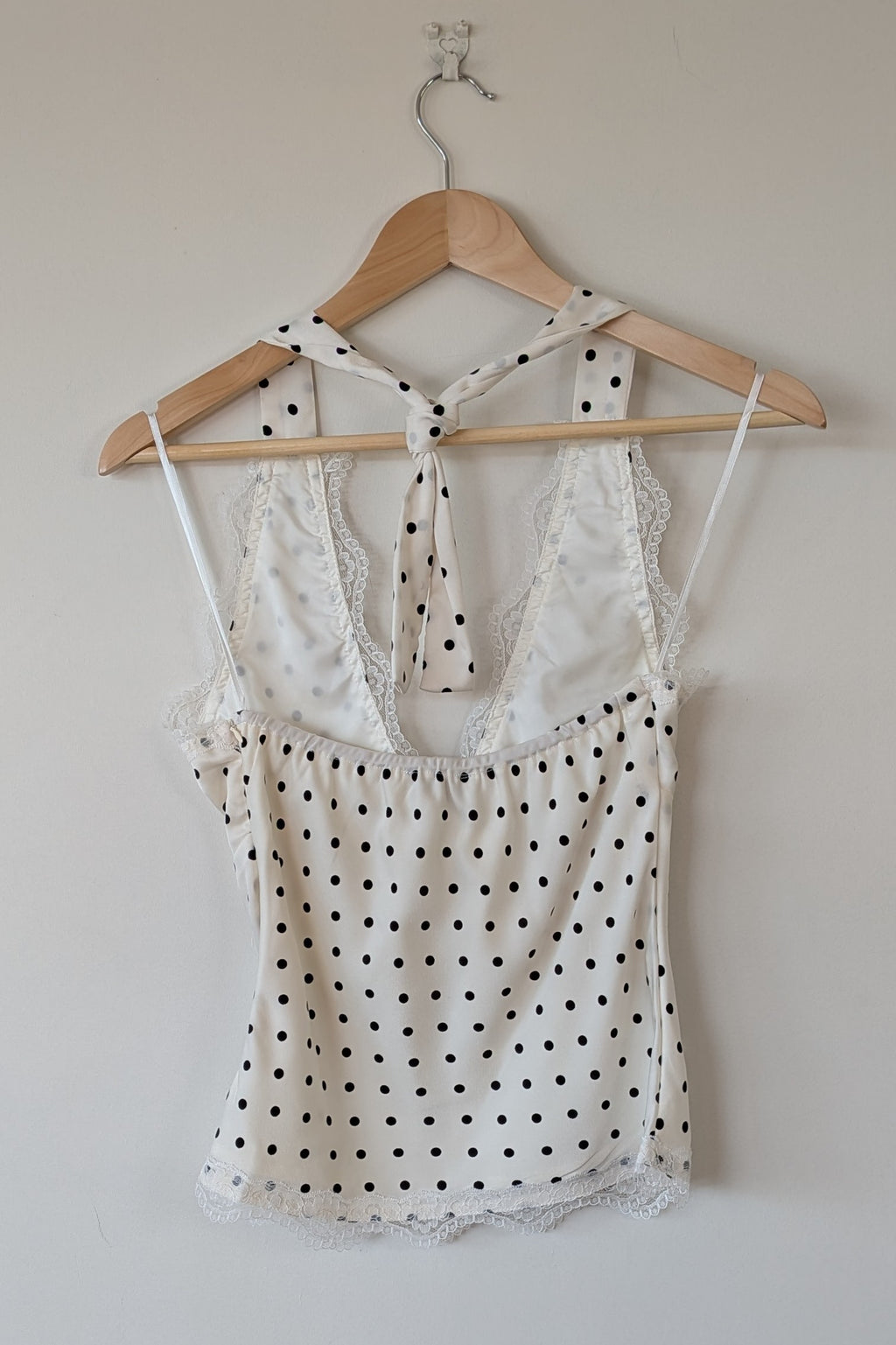 Paper Heart White Black Polka Dot Halter Neck Top Size 6 BNWT RRP $69.95