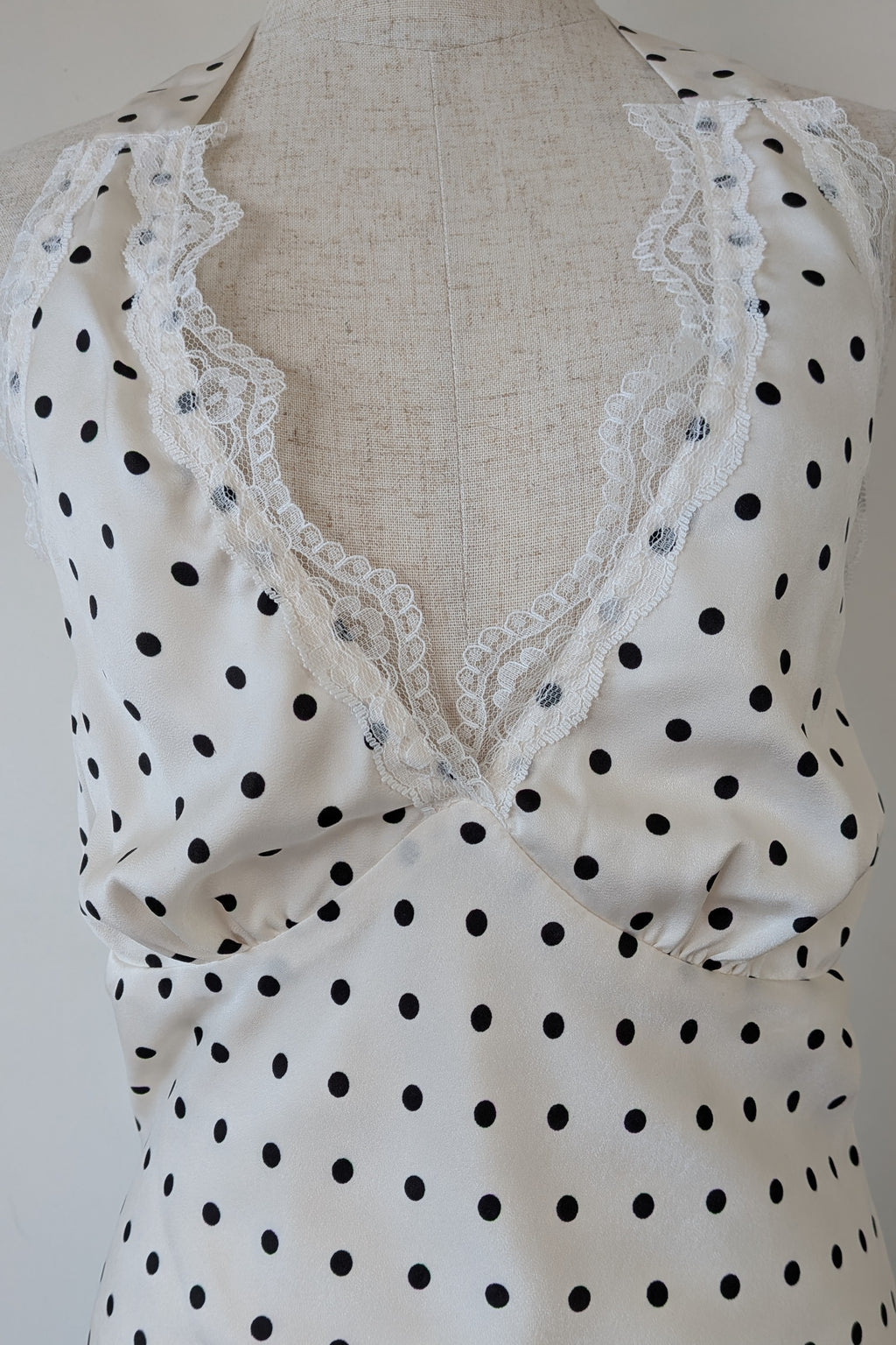 Paper Heart White Black Polka Dot Halter Neck Top Size 6 BNWT RRP $69.95
