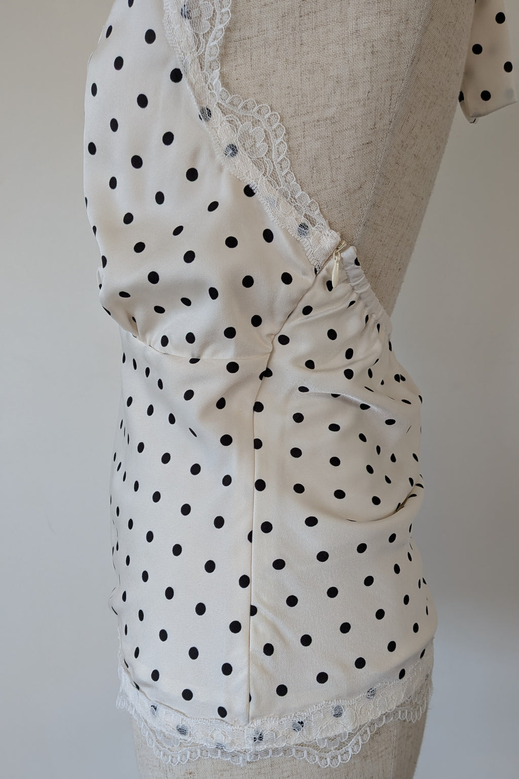 Paper Heart White Black Polka Dot Halter Neck Top Size 6 BNWT RRP $69.95