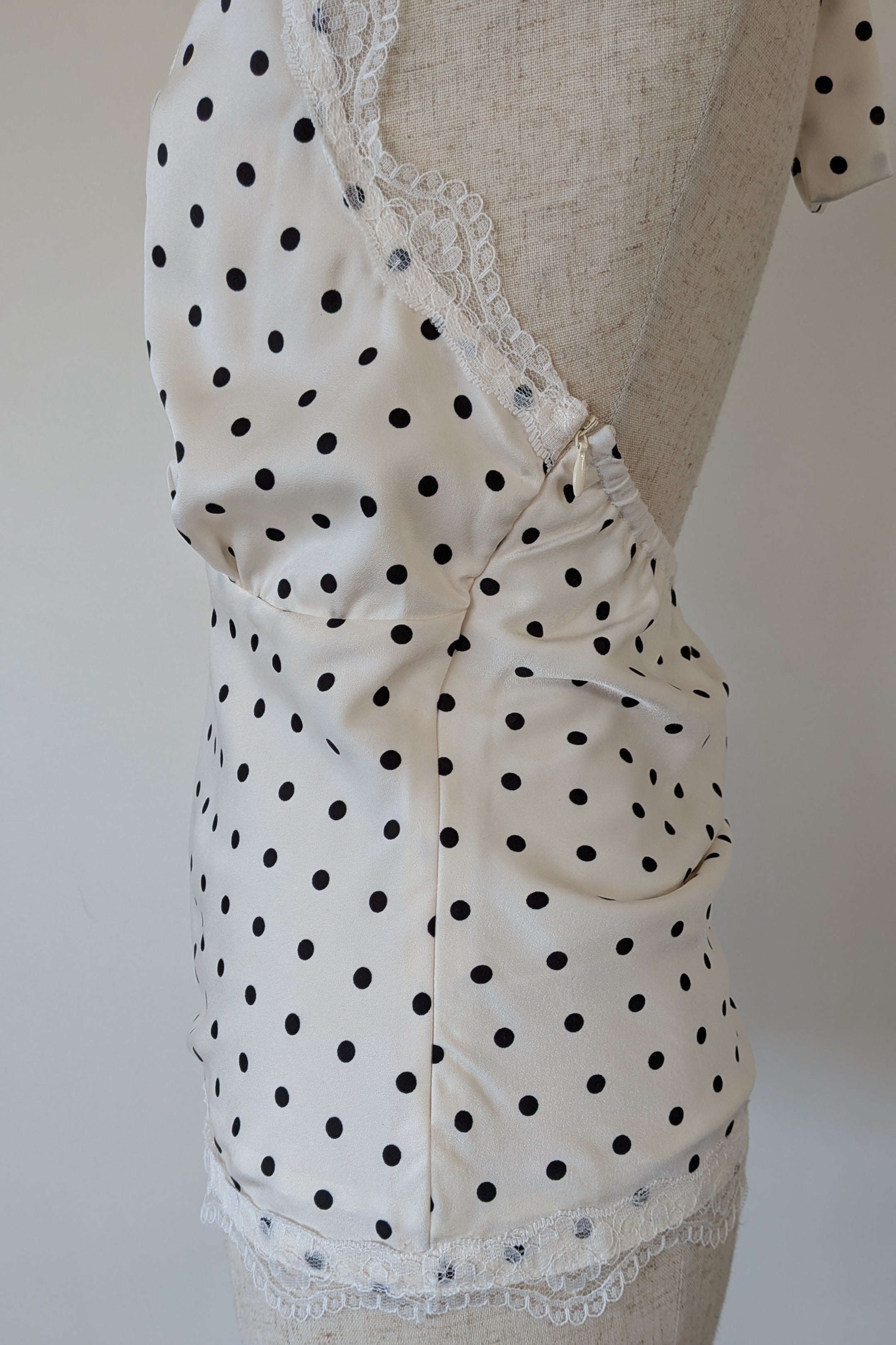 Paper Heart White Black Polka Dot Halter Neck Top Size 6 BNWT RRP $69.95