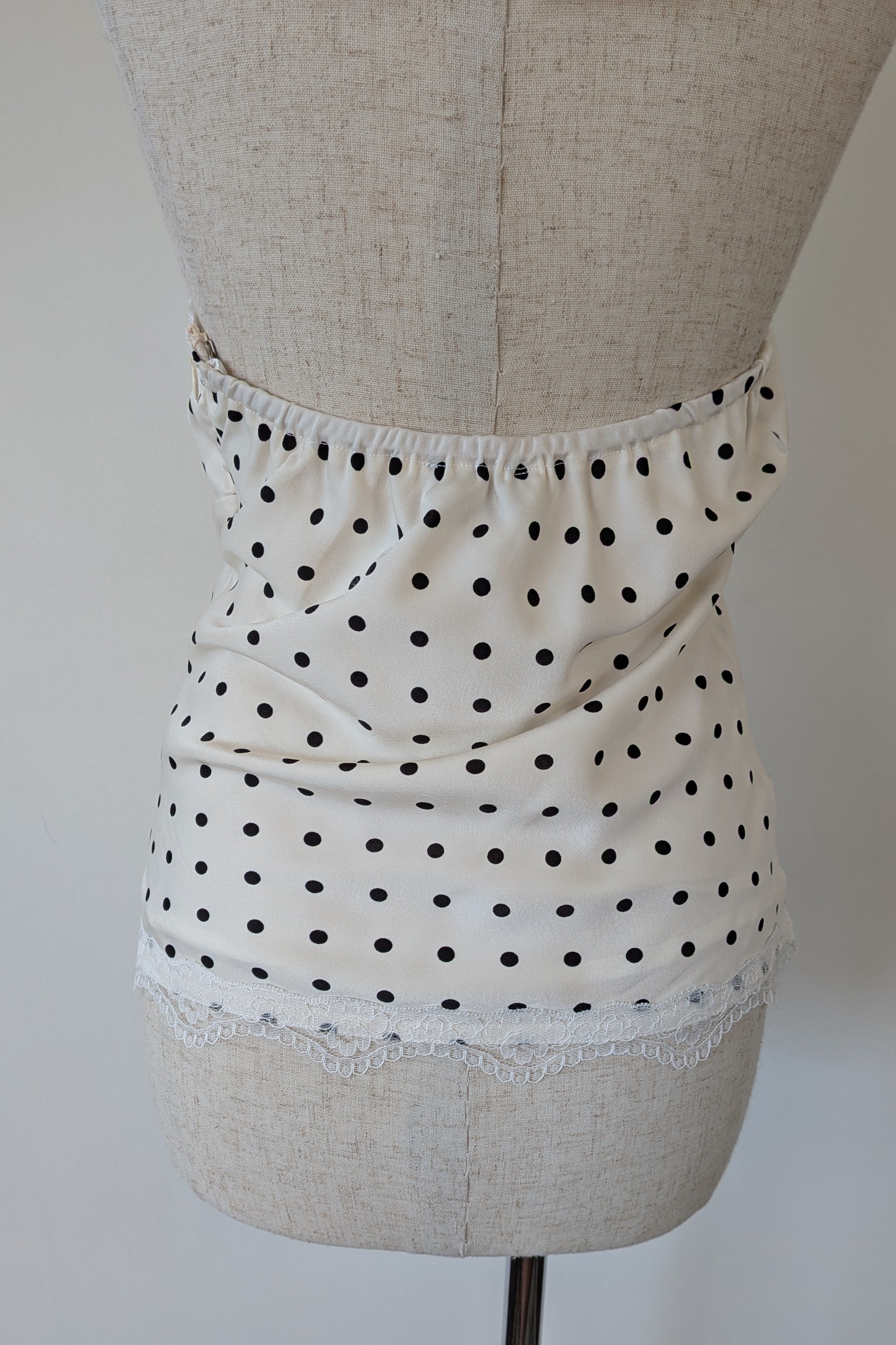 Paper Heart White Black Polka Dot Halter Neck Top Size 6 BNWT RRP $69.95