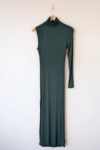 ROMY The Brand One Sleeve Maxi Dress in Emerald Size S BNWT RRP $325