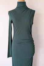 ROMY The Brand One Sleeve Maxi Dress in Emerald Size S BNWT RRP $325