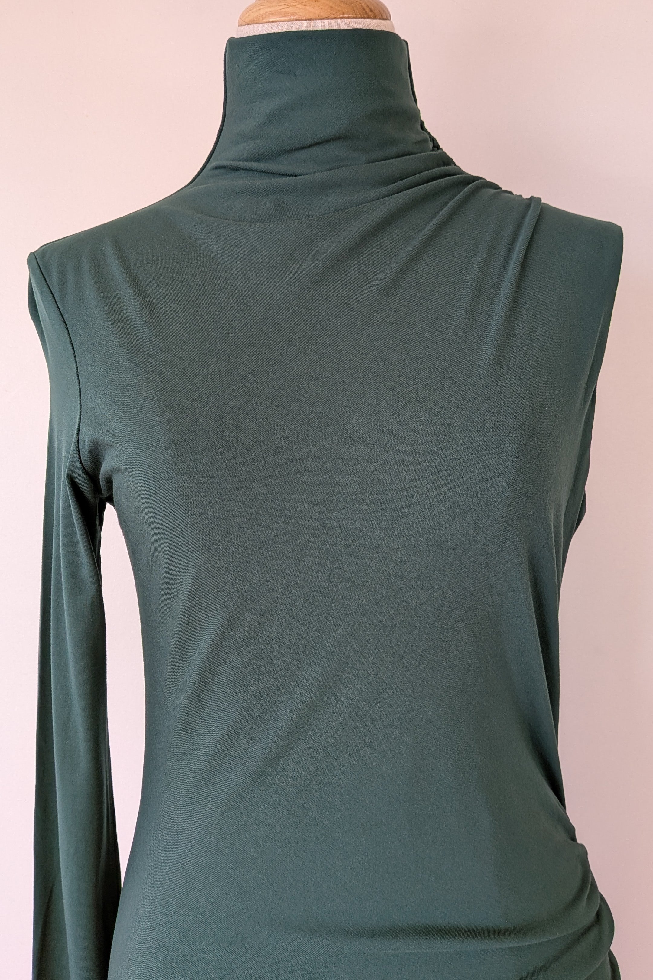 ROMY The Brand One Sleeve Maxi Dress in Emerald Size S BNWT RRP $325