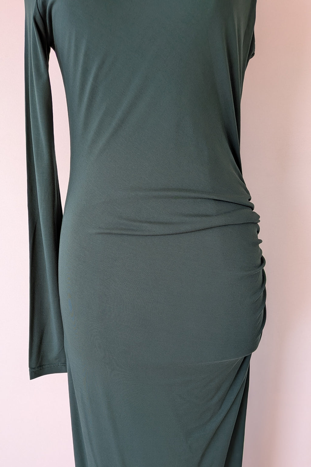 ROMY The Brand One Sleeve Maxi Dress in Emerald Size S BNWT RRP $325