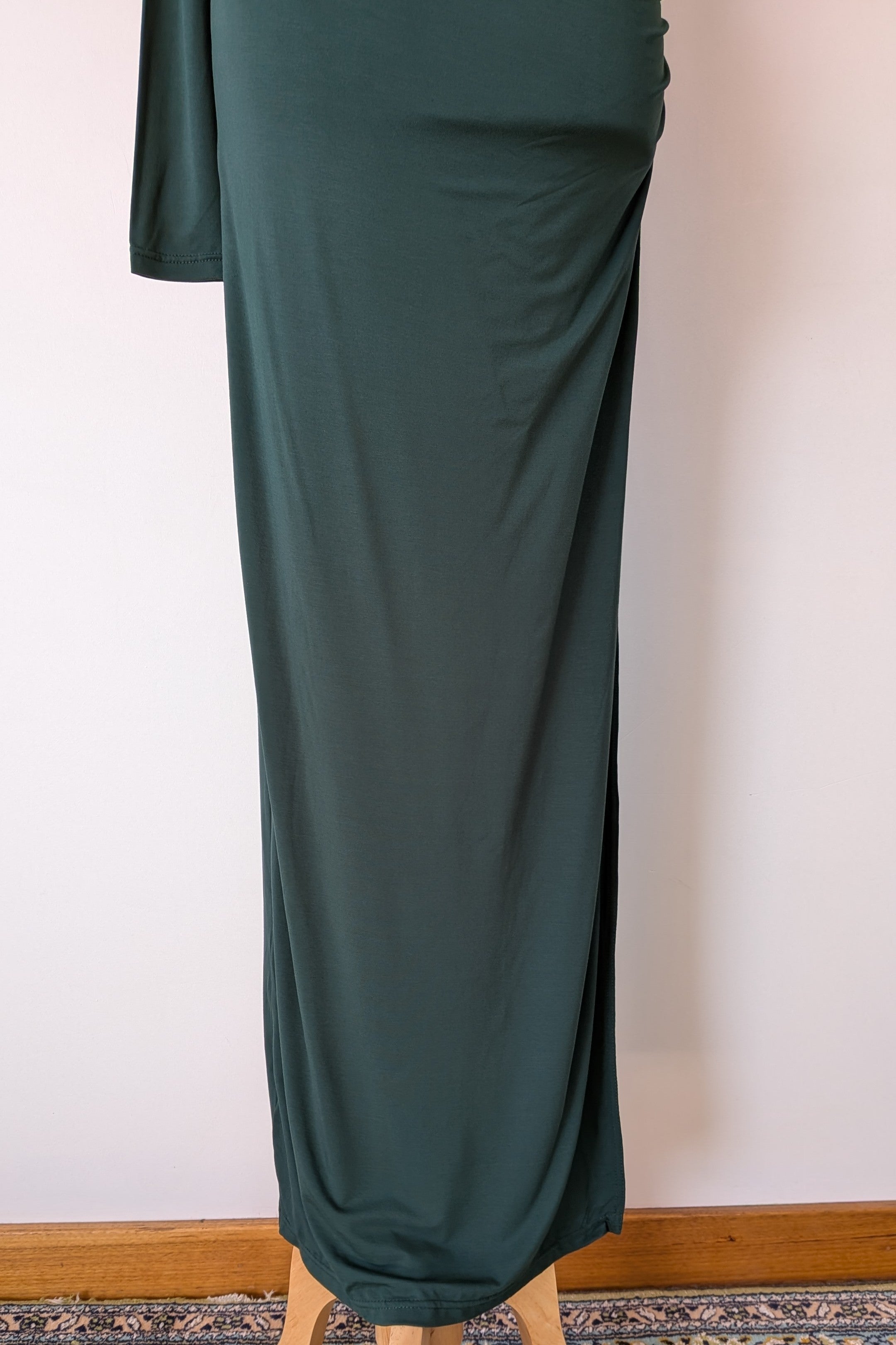 ROMY The Brand One Sleeve Maxi Dress in Emerald Size S BNWT RRP $325
