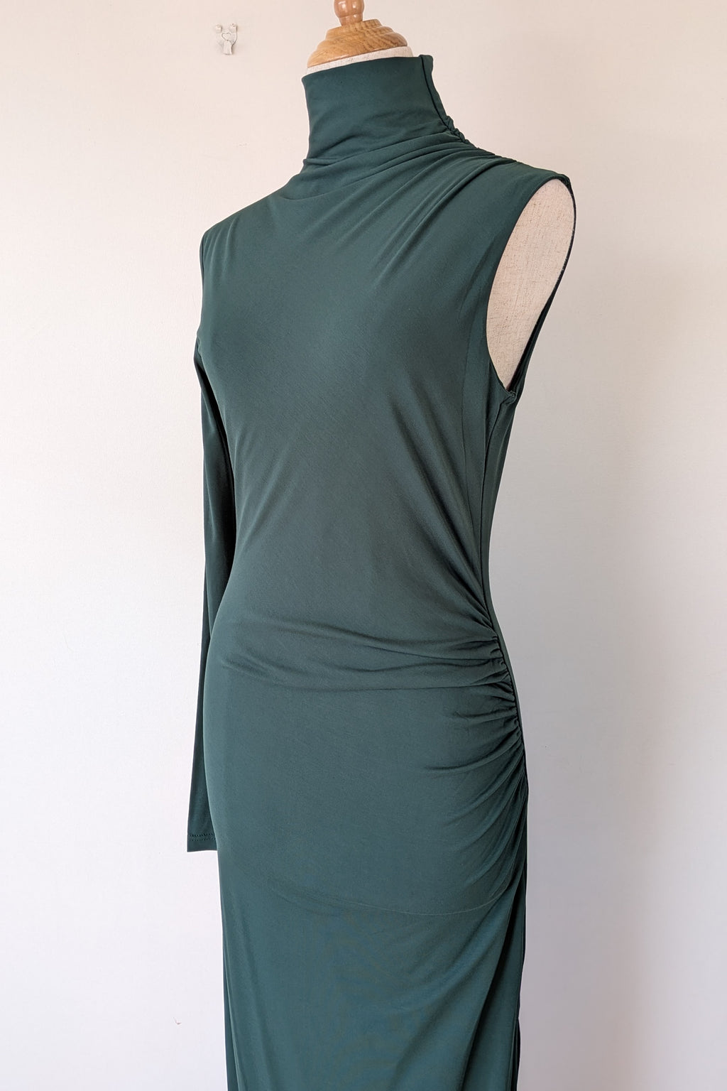 ROMY The Brand One Sleeve Maxi Dress in Emerald Size S BNWT RRP $325