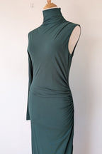 ROMY The Brand One Sleeve Maxi Dress in Emerald Size S BNWT RRP $325