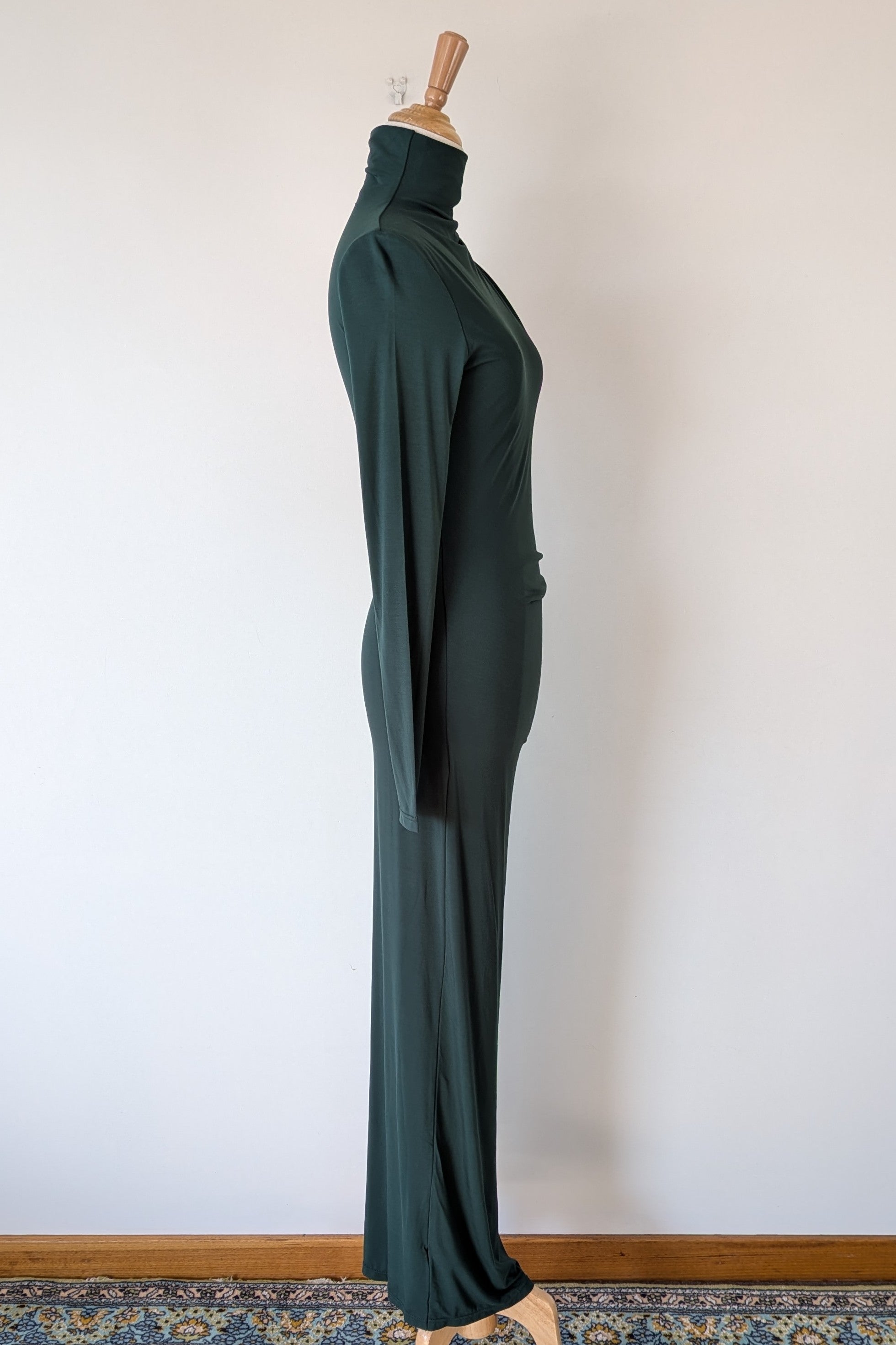 ROMY The Brand One Sleeve Maxi Dress in Emerald Size S BNWT RRP $325