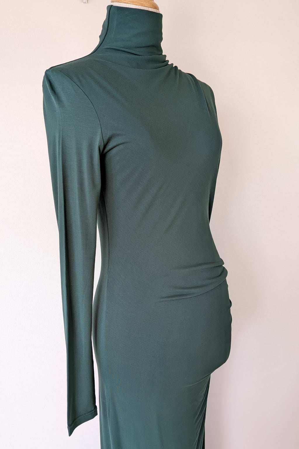 ROMY The Brand One Sleeve Maxi Dress in Emerald Size S BNWT RRP $325