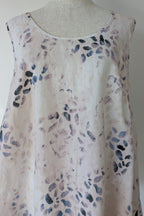 See Saw 100% Linen Abstract Watercolour Top Size 14
