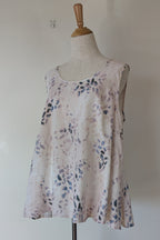 See Saw 100% Linen Abstract Watercolour Top Size 14