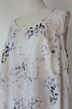 See Saw 100% Linen Abstract Watercolour Top Size 14