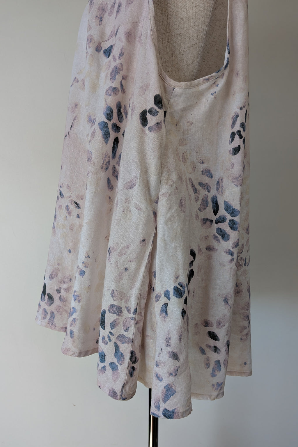 See Saw 100% Linen Abstract Watercolour Top Size 14