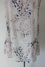 See Saw 100% Linen Abstract Watercolour Top Size 14
