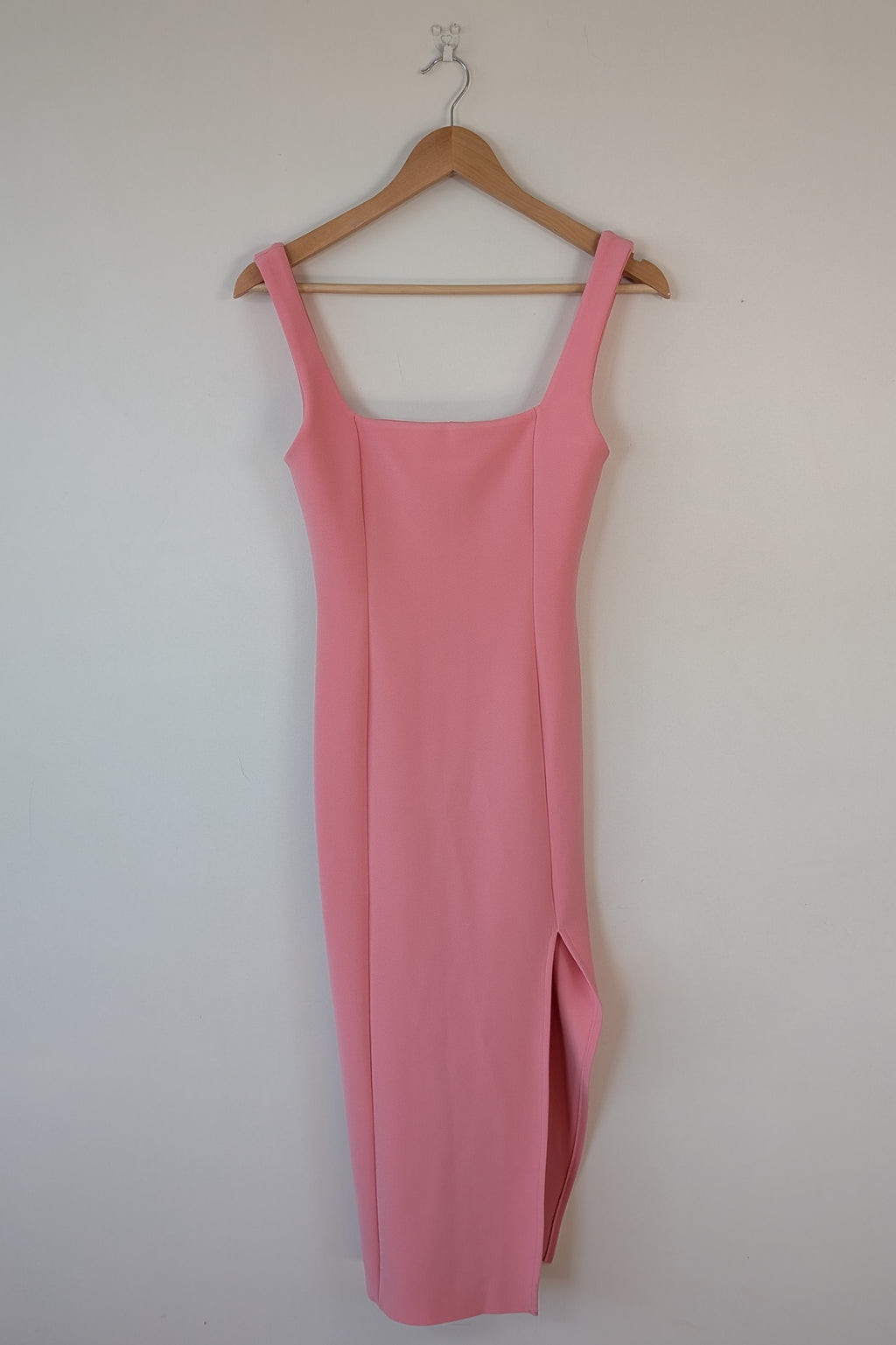Bec & Bridge Hibiscus Islands Midi Dress in Flamingo Size 8