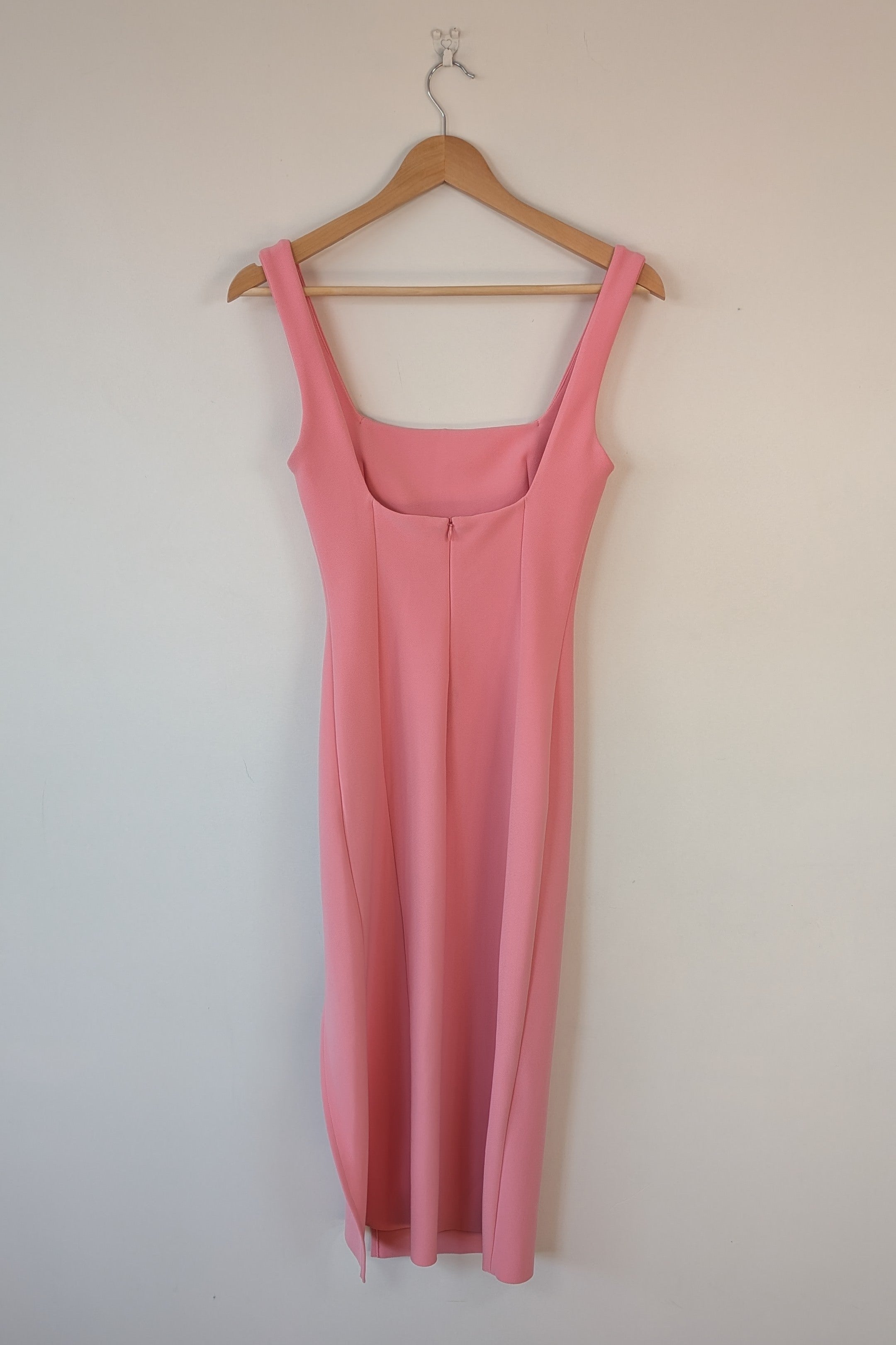 Bec & Bridge Hibiscus Islands Midi Dress in Flamingo Size 8