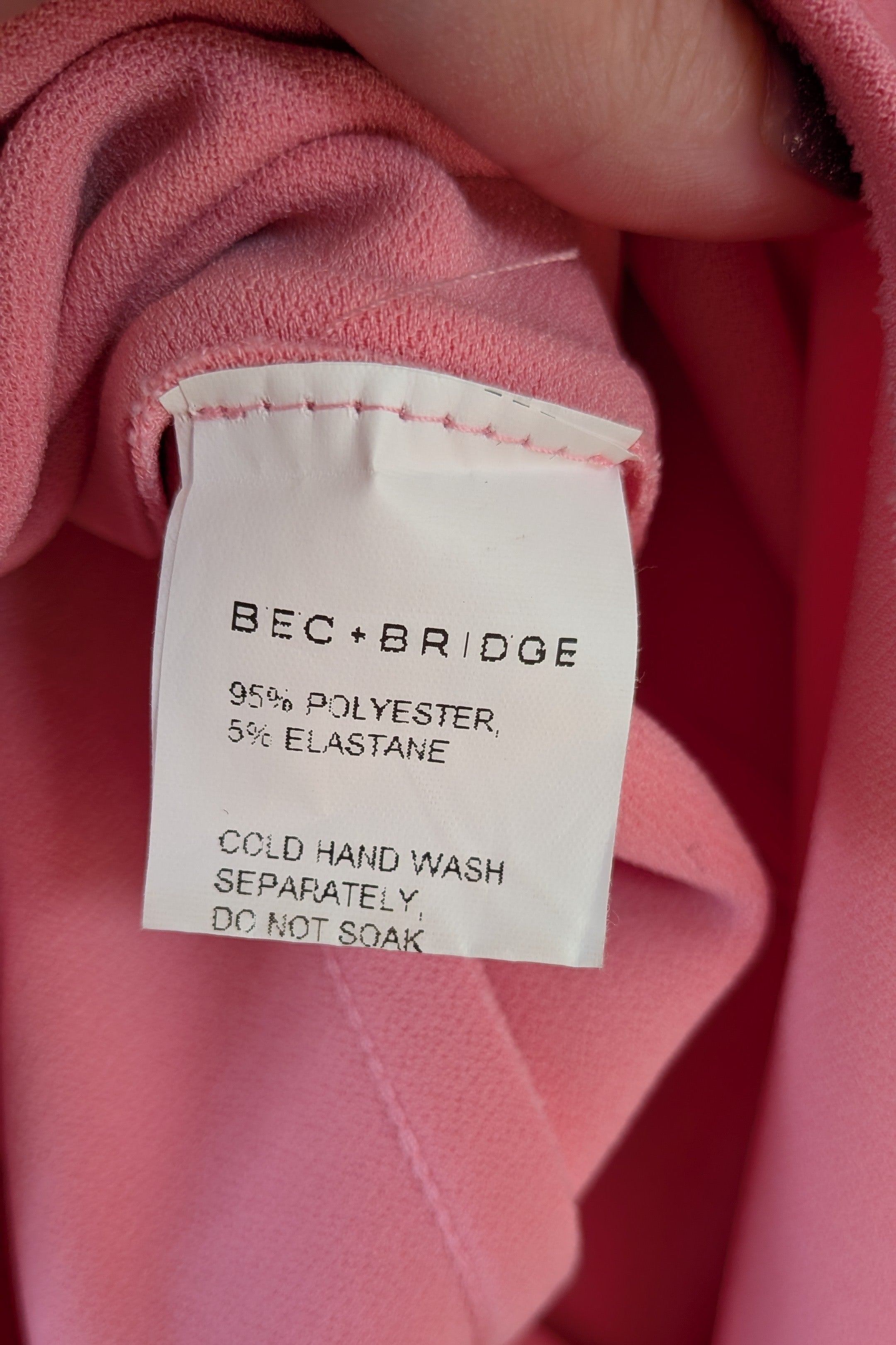 Bec & Bridge Hibiscus Islands Midi Dress in Flamingo Size 8
