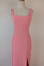 Bec & Bridge Hibiscus Islands Midi Dress in Flamingo Size 8