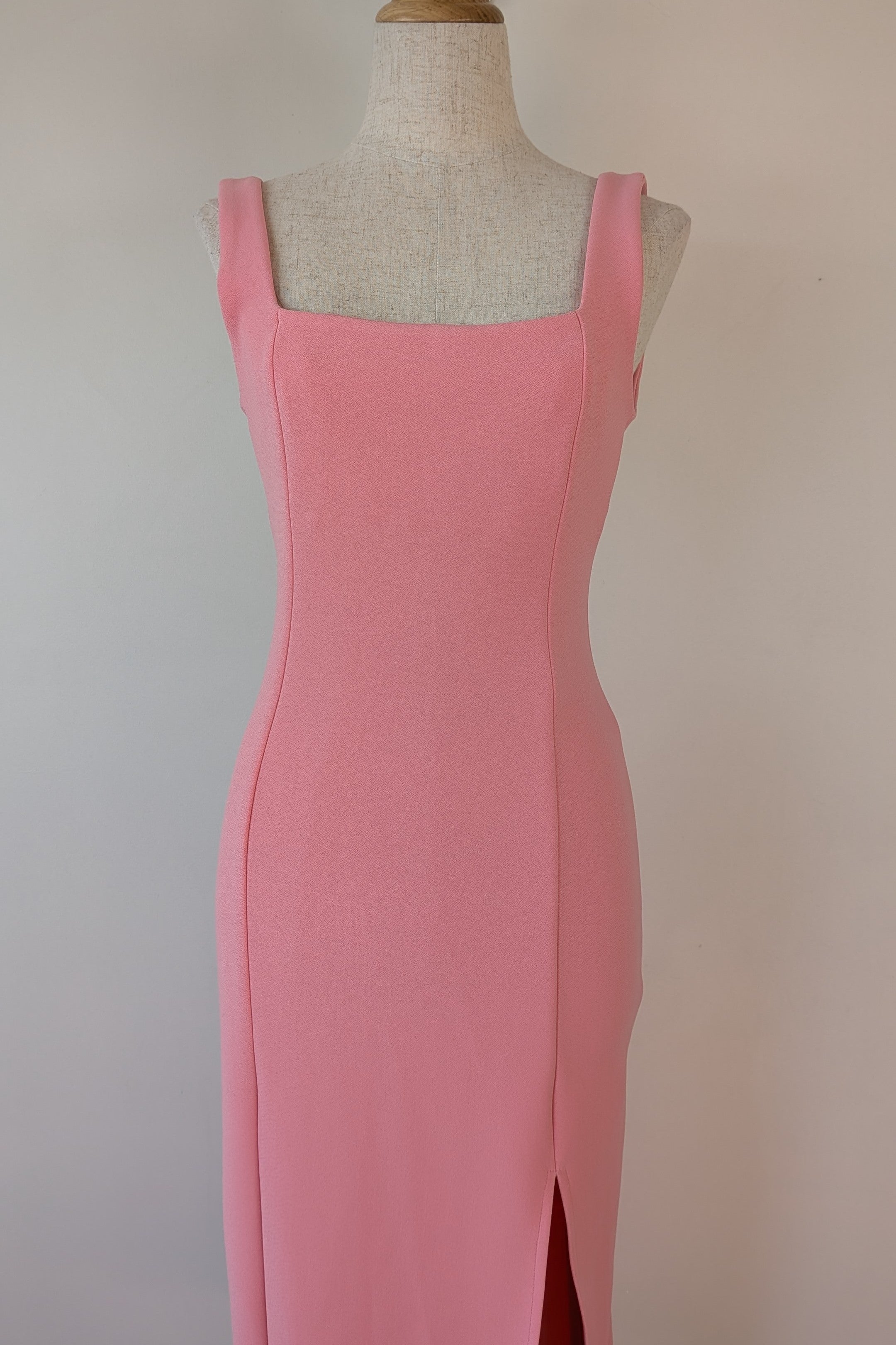 Bec & Bridge Hibiscus Islands Midi Dress in Flamingo Size 8