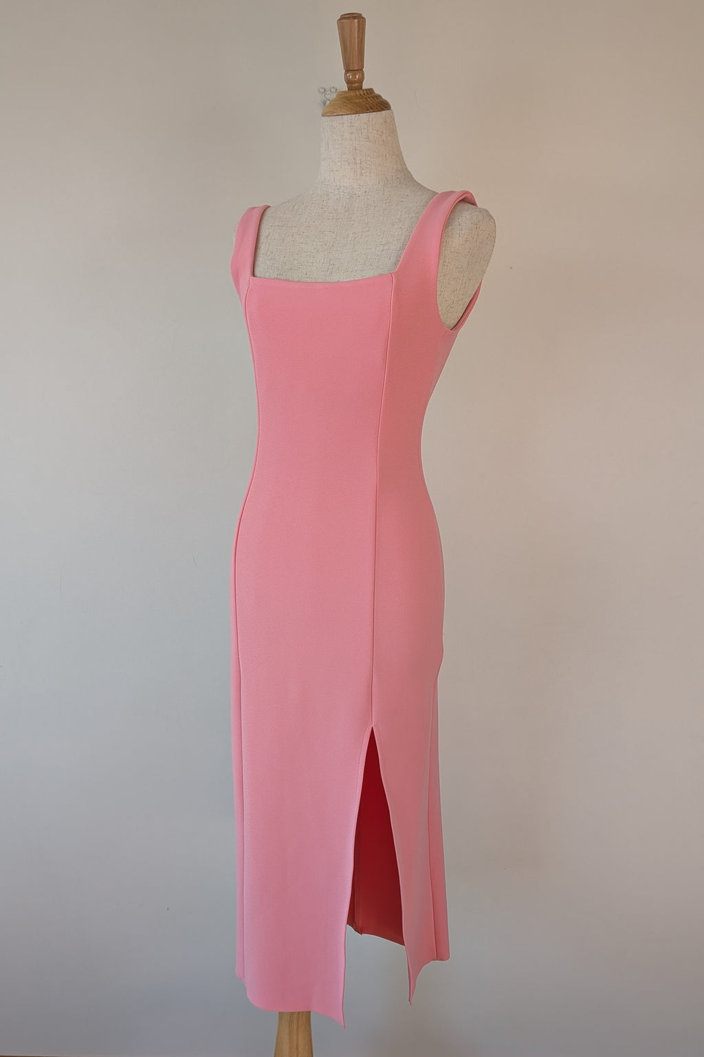 Bec & Bridge Hibiscus Islands Midi Dress in Flamingo Size 8