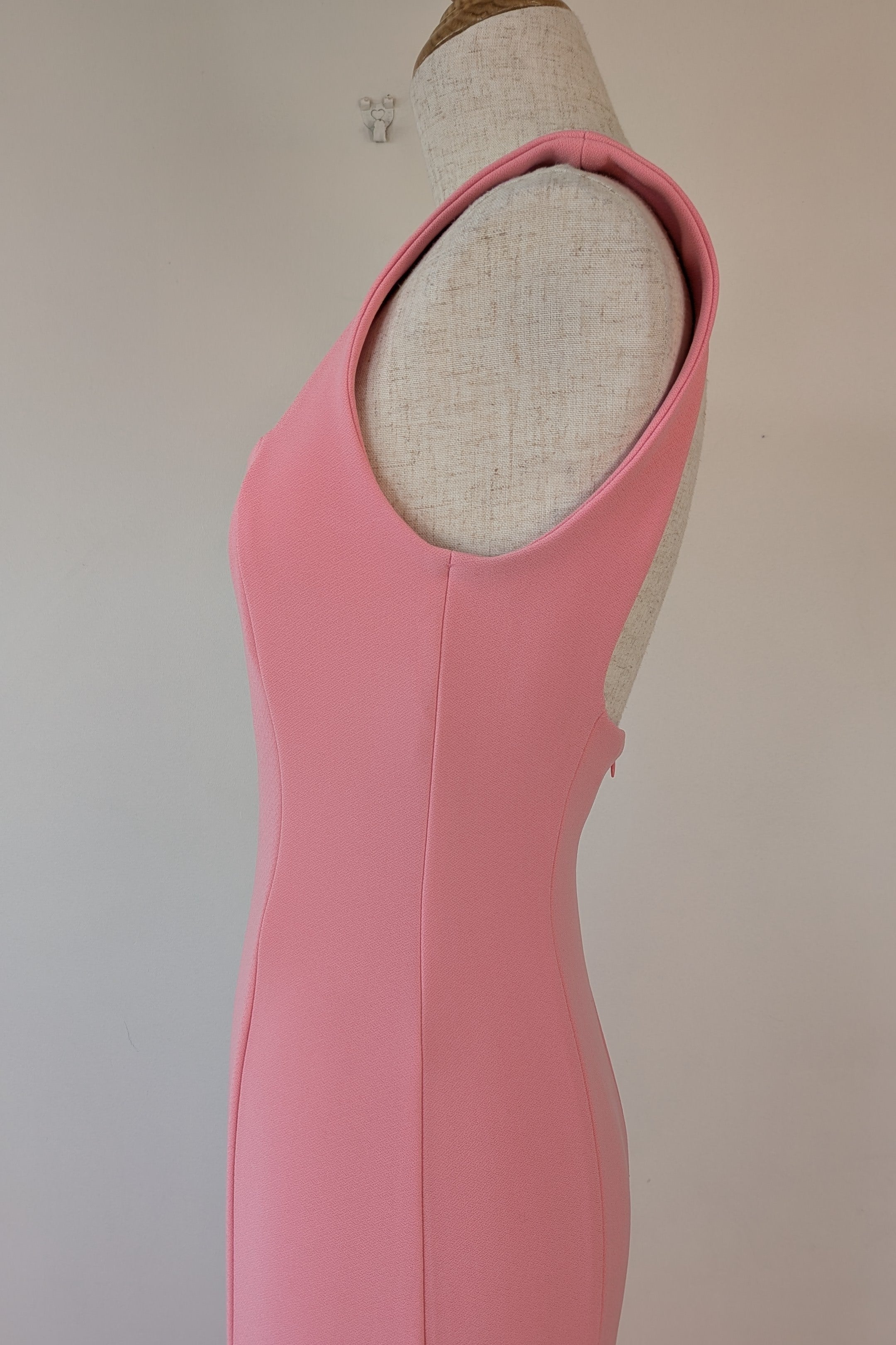 Bec & Bridge Hibiscus Islands Midi Dress in Flamingo Size 8